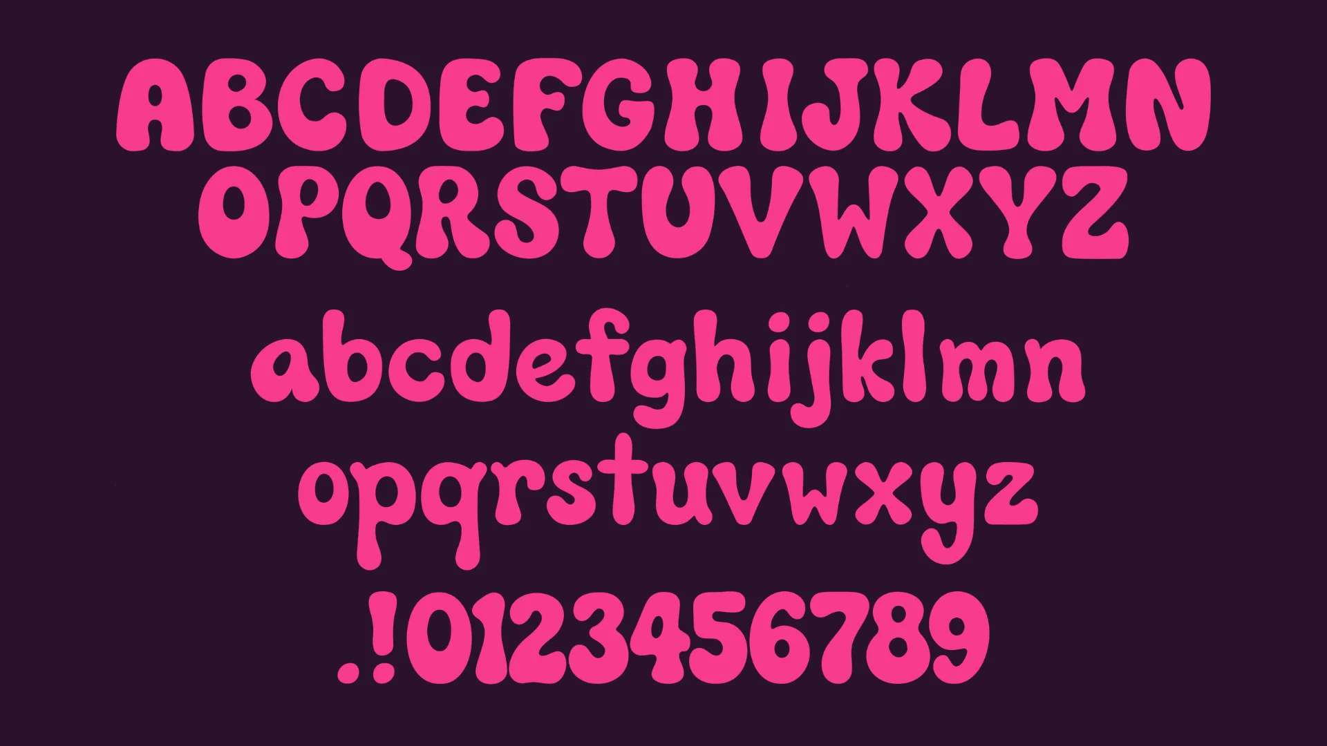 DiscoType font full character set